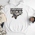 Mallard Duck Hunting Camo Easily Distracted Duck Dad Men Hoodie