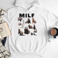 MILF Man I Love Ferrets Ferret Mom Dad Ferret Owner Men Hoodie