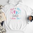 Pink Or Blue Dad Loves You Gender Reveal Men Hoodie
