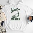 Push Lawn Mower Legend Grass Master Dad Mowing Men Hoodie