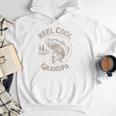 Reel Cool Great Grandpa Step Dad Fishing Father Day Men Hoodie