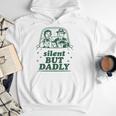 Silent But Dadly Father's Day Fart Dad Farting Vintage Men Hoodie