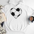 Soccer Ball Heart Idea For Mom Dad Kids T-Shirt Men Hoodie