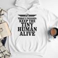 Today's Mission Keep Tiny Human Alive Father's Day Dad Men Hoodie