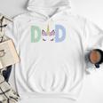 Unicorn Dad First Birthday Girl Family Matching Mama Party Men Hoodie