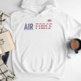 US Flag Proud Air Force Dad Men Hoodie