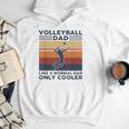 Volleyball Dad Like A Normal Dad Only Cooler Vintage Men Hoodie