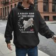 American Eskimo Dog Mom Eskie Dad Art Eskie Lover Quote Men Hoodie