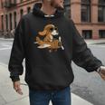Beagle Flying a Plane Pilot Airplane Dog Mom Dad Men Hoodie