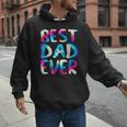 Best Dad Ever Colorful Tie Dye Fathers Day Men Hoodie