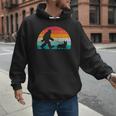 Bigfoot Walking a Dog Corgi Lovers Dog Dad Men Hoodie