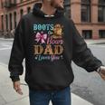 Boots Or Bows Dad Loves You Gender Reveal Daddy Men Hoodie Boots Or Bows Dad Loves You Gender Reveal Daddy Men Hoodie