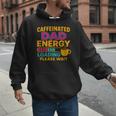 Caffeinated Dad Energy Loading Please Wait Coffee Humor Men Hoodie