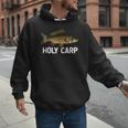 Carp Fish Pun Fishing Trip Fisherman Dad Holy Carp Men Hoodie