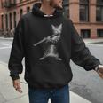 Cat Playing Flute For Cat Lover Cat Mom Cat Dad Men Hoodie