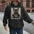 Catnip Made Me Do It Mugshot For Cat Lover Cat Mom Cat Dad Men Hoodie