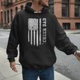 Cheer Dad Cheerleading American Flag Fathers Day Cheerleader Men Hoodie