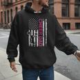Cheer Dad Flag Pink Cheerleading Men Hoodie Cheer Dad Flag Pink Cheerleading Men Hoodie