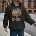 Chicken Dads Have The Best Peckers Vintage Apparel Men Hoodie