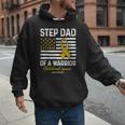Childhood Cancer Survivor Support Step Dad Of A Warrior Men Hoodie