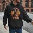 Cool Retro Vizsla Dog Mom Dad Vintage Pet Lovers Men Hoodie