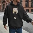 Cute Cat Pocket Cat Mom Cat Dad Cat Lover Men Hoodie Cute Cat Pocket Cat Mom Cat Dad Cat Lover Men Hoodie