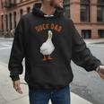 Cute Duck Dad Lover Illustration Duck Owner Men Hoodie