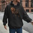 Dachshund Shirt Doxie Mom Dad Love Wiener Dog Puppy Cute Tee Men Hoodie