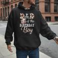 Dad Of The Birthday Boy Cow Farm 1St Birthday Boy Men Hoodie