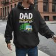 Dad Of The Birthday Boy Garbage Truck Birthday Party Men Hoodie