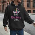 Dad Of The Birthday Girl Matching Family Unicorn Party Men Hoodie