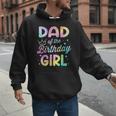 Dad Of The Birthday Girl Tie Dye Girl Bday Party Men Hoodie