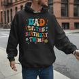 Dad Of The Birthday Twins Boys Girls Party Retro Bday Men Hoodie
