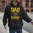 Dad Of A Childhood Cancer Warrior Childhood Cancer Awareness Men Hoodie