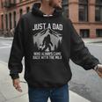 Dad Father Bigfoot Just A Dad Who Always Came Back Men Hoodie