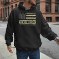 Dad Of Girls Outnumbered US Flag Father's Day Daughter Dad Men Hoodie
