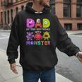 Dad Little Monster Kids 1st Birthday Party Family Monster Small Men Hoodie