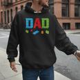 Dad Master Builder Building Bricks Blocks Family Set Parents Small Men Hoodie