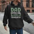 Dad Official Teenager Translator Dad Men Hoodie
