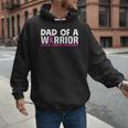 Dad Of A Warrior Breast Cancer Awareness Support Daughter Men Hoodie