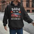 Dada Of The Birthday Boy Fire Truck Firefighter 1St Party Men Hoodie