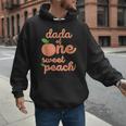 Dada Dad First Birthday One Sweet Peach Bday Family Matching Men Hoodie