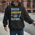 Dada Daddy Dad Bruh Fathers Day Blue Dog Men Hoodie
