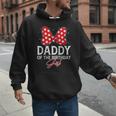Daddy Of The Birthday Girl Cute Pink Bow Family Matching Men Hoodie