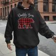 Daddy Dad Bear Pajama Red Buffalo Xmas Family Christmas Men Hoodie