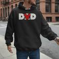 Disney Mickey And Friends Dad Mickey Distressed Text Logo Men Hoodie