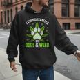 Dogs And Weed Dad Mom Dog Lover Cannabis Marijuana For Men Women Men Hoodie