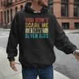You Don't Scare Me I Have Seven Kids Mom Dad Vintage Retro Men Hoodie