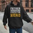 FATHER HUSBAND PROTECTOR HERO Dad Daddy Fathers Day Men Hoodie