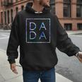 Father's Day For New Dad Dada Him Papa Tie Dye Dada Small Men Hoodie